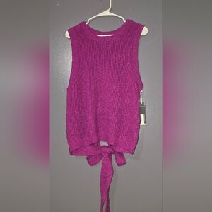 Worthington Magenta Knit Tank Top